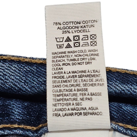 Lucky Brand Shorts Womens Size 2 The Cut Off Denim Distressed Shorty Shorts - Picture 10 of 14